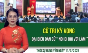 Thời sự Hưng Yên thứ Tư ngày 11/3/2026