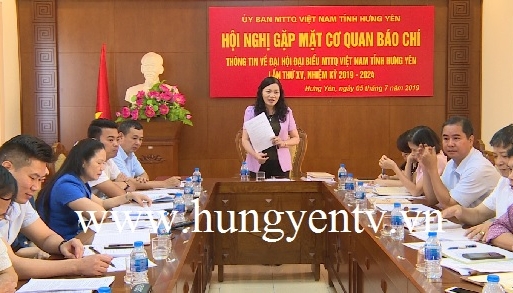  Đại hội Đại biểu MTTQ Việt Nam tỉnh Hưng Yên lần thứ XV sẽ diễn ra vào 17 - 18/7