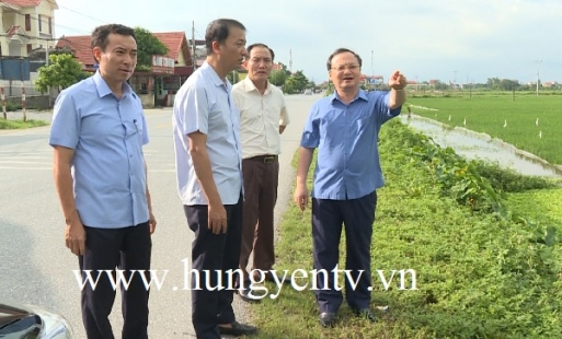 Bí thư Tỉnh ủy kiểm tra việc thực hiện quy hoạch vùng ở Kim Động