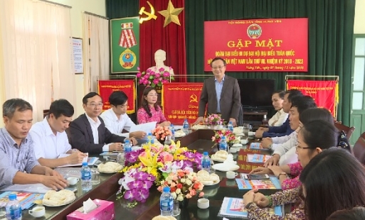 Gặp mặt đoàn đại biểu Hưng Yên dự Đại hội đại biểu toàn quốc Hội Nông dân Việt Nam lần thứ VII