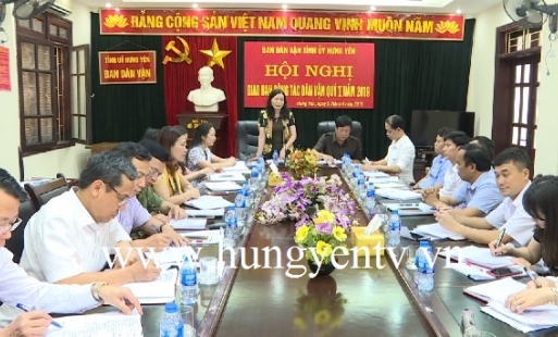 Giao ban công tác dân vận quý I năm 2019