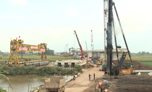 Cầu La Tiến nối Hưng Yên với Thái Bình sẽ hoàn thành vào đầu năm 2020