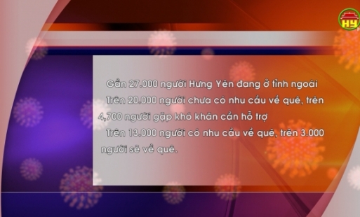 Hạn chế người từ vùng dịch về Hưng Yên