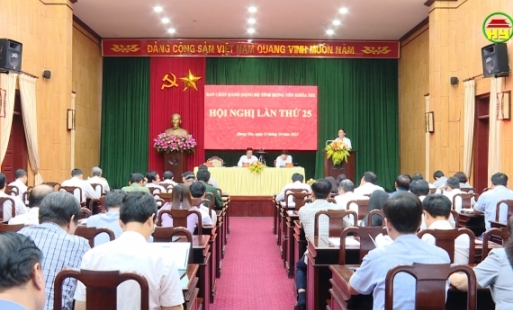 Hội nghị BCH Đảng bộ tỉnh lần thứ 25