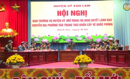 Khai mạc diễn tập khu vực phòng thủ huyện Văn Lâm