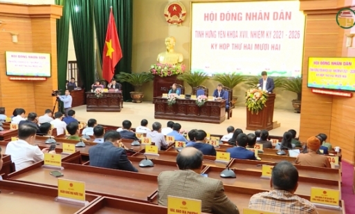 Kỳ họp thứ 22 HĐND tỉnh Hưng Yên khóa XVII thông qua nhiều nghị quyết quan trọng