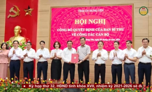 Công bố quyết định của Ban Bí thư về công tác cán bộ