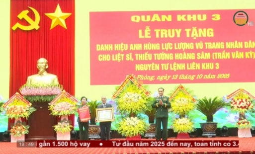 Truy tặng danh hiệu anh hùng cho Thiếu tướng Hoàng Sâm