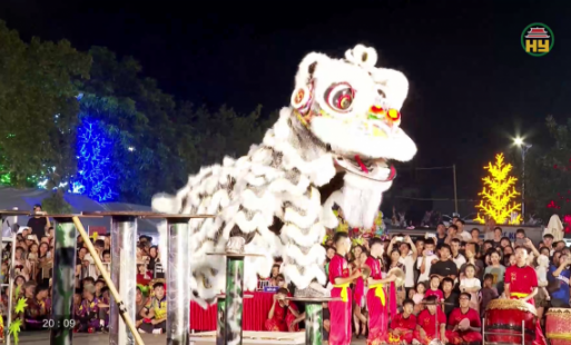 Sôi động giải múa lân, sư, rồng tại lễ hội chùa Keo mùa thu