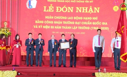 Trường THPT Yên Mỹ tổ chức lễ kỷ niệm 55 năm thành lập trường (1965 – 2020)
