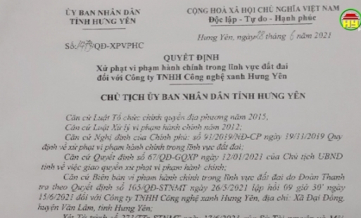  Xử phạt 13 doanh nghiệp vi phạm đất đai. 