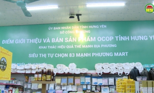 Sở Công thương có 5 gian hàng trưng bày sản phẩm OCOP
