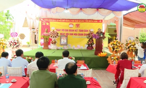 Thôn Xuân Đào tổ chức Ngày hội đại đoàn kết toàn dân tộc và ngày hội văn hóa quân dân 