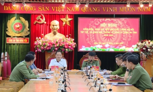Phát huy tinh thần chiến sỹ công an nhân dân