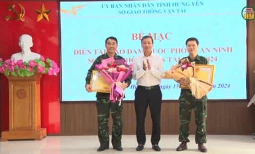 Sở Giao thông Vận tải bế mạc diễn tập đảm bảo quốc phòng, an ninh năm 2024
