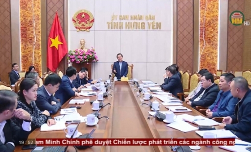 Chủ tịch UBND tỉnh làm việc với Sở Xây dựng và Ban Quản lý dự án đầu tư xây dựng số 1