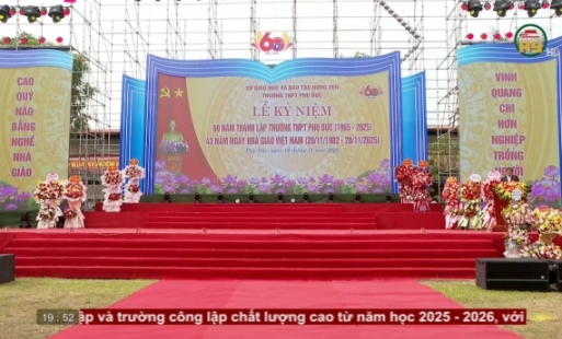 Kỷ niệm 60 năm thành lập trường THPT Phụ Dực