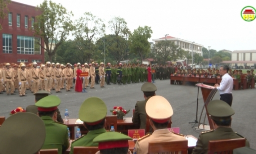 Công an tỉnh ra quân tấn công tội phạm