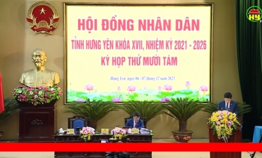 HĐND tỉnh Hưng Yên Khai mạc Kỳ họp thứ Mười Tám khóa XVII