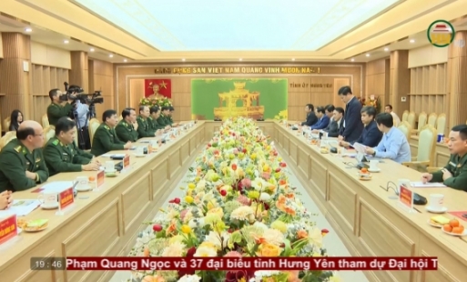 Bộ Tư lệnh Bộ đội biên phòng làm việc tại Hưng Yên