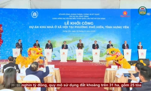 Khởi công các công trình chào mừng Đại hội Đảng toàn quốc