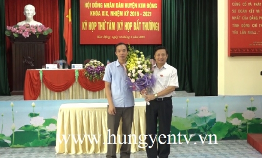 Kim Động có Phó Chủ tịch UBND huyện mới