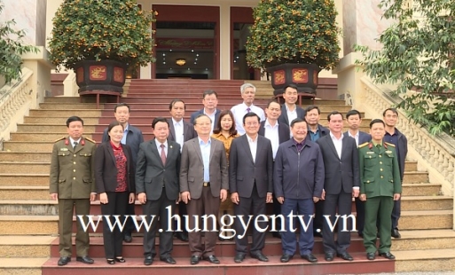 Nguyên Chủ tịch nước Trương Tấn Sang thăm tỉnh Hưng Yên