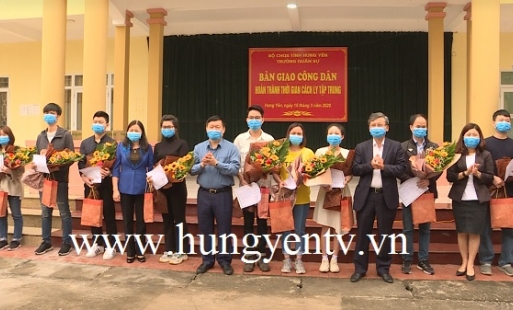 Hưng Yên: 349 người được chấm dứt cách ly tập trung