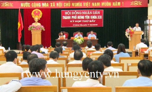 HĐND thành phố Hưng Yên khóa XXI khai mạc kỳ họp thứ 7
