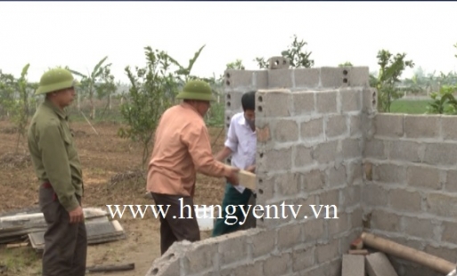 Tiên Lữ: Xã Cương Chính vận động tháo dỡ nhiều công trình vi phạm trên đất nông nghiệp