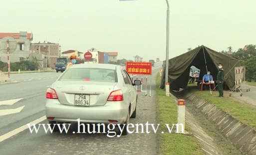 Hưng Yên: Duy trì, nâng cao hiệu quả các chốt kiểm soát để phòng dịch Covid- 19