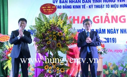 Trường Cao đẳng Kinh tế - Kỹ thuật Tô Hiệu Hưng Yên khai giảng năm học mới