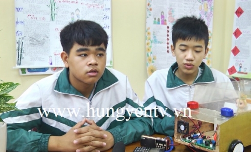 Sáng tạo hệ thống cảnh báo bỏ quên trẻ em trên ô tô của 2 học sinh ở Mỹ Hào