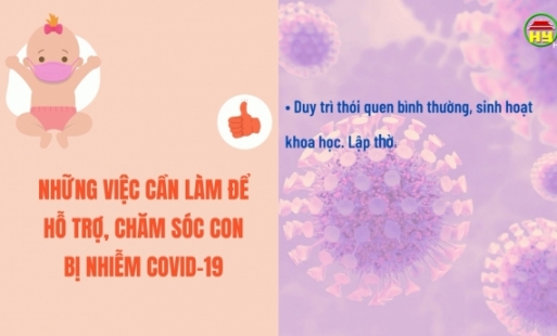 Chăm sóc trẻ nhiễm Covid - 19 tại nhà