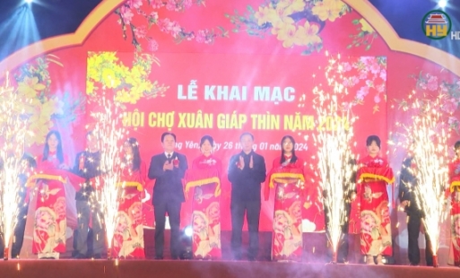 Hưng Yên tổ chức Khai mạc Hội chợ xuân Giáp Thìn năm 2024