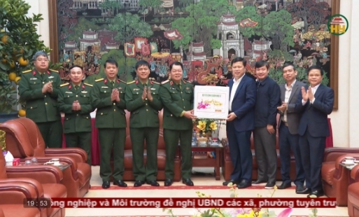 Bộ Tư lệnh Quân khu 3 thăm, chúc Tết tại tỉnh Hưng Yên