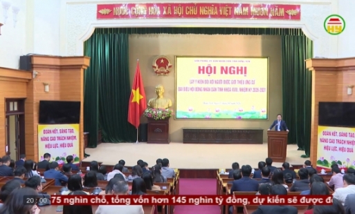 Lấy ý kiến người được giới thiệu ứng cử đại biểu HĐND tỉnh