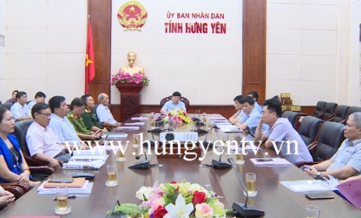 Hưng Yên dự hội nghị trực tuyến vềc phòng chống thiên tai, tìm kiếm cứu nạn