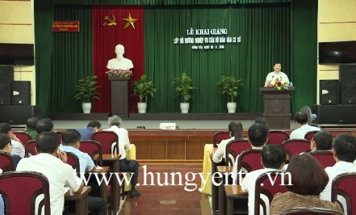 Khai giảng lớp bồi dưỡng nghiệp vụ cán bộ dân vận cơ sở