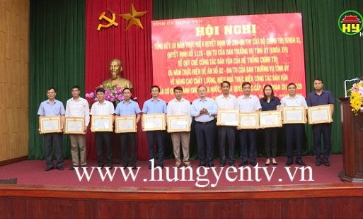 Hưng Yên: Tổng kết 10 năm thực hiện quy chế công tác dân vận của hệ thống chính trị