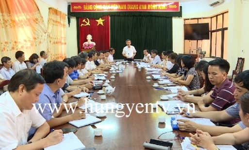 Phó Chủ tịch UBND tỉnh họp với điểm trưởng các điểm thi THPT Quốc gia năm 2019