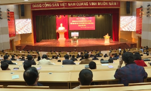 Hưng Yên dự hội nghị trực tuyến học tập, quán triệt các nội dung hội nghị Trung ương 8 khóa XII
