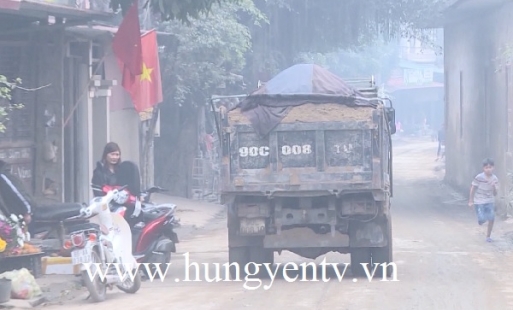Doanh nghiệp vật liệu xây dựng không phép ở Khoái Châu gây ô nhiễm môi trường