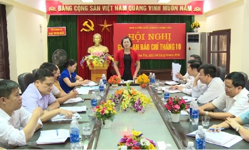 Hưng Yên giao ban báo chí tháng 10