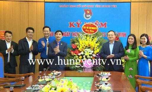 Bí thư Tỉnh ủy chúc mừng tuổi trẻ Hưng Yên nhân ngày 26/3