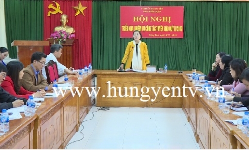 Hưng Yên triển khai nhiệm vụ công tác tuyên giáo quý II năm 2019