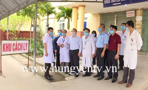 Bí thư Tỉnh ủy Đỗ Tiến Sỹ kiểm tra công tác phòng, chống dịch Covid - 19 tại BV Đa khoa tỉnh