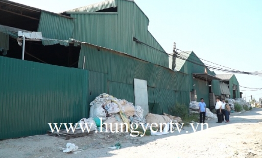 Văn Lâm: Xử lý dứt điểm 14 hộ tái chế nhựa gây ô nhiễm môi trường  ở xã Lạc Đạo