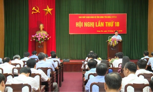 Hội nghị lần thứ 18 Ban chấp hành Đảng bộ tỉnh Hưng Yên khóa XVIII