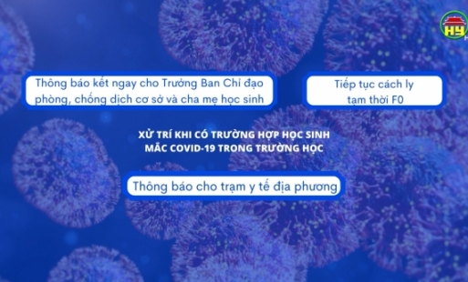 Hướng dẫn phòng chống dịch khi học sinh đi học trở lại